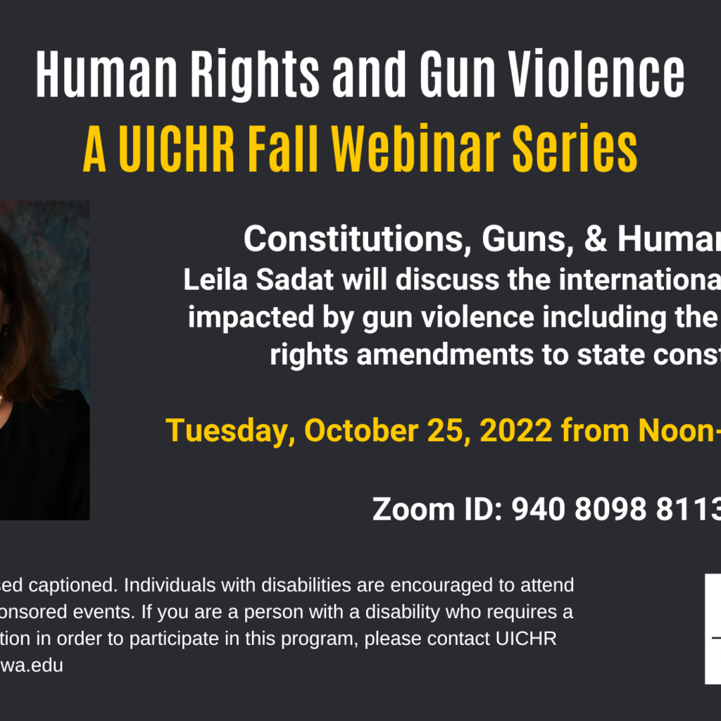 Human Rights & Gun Violence: Constitutions, Guns, & Human Rights promotional image