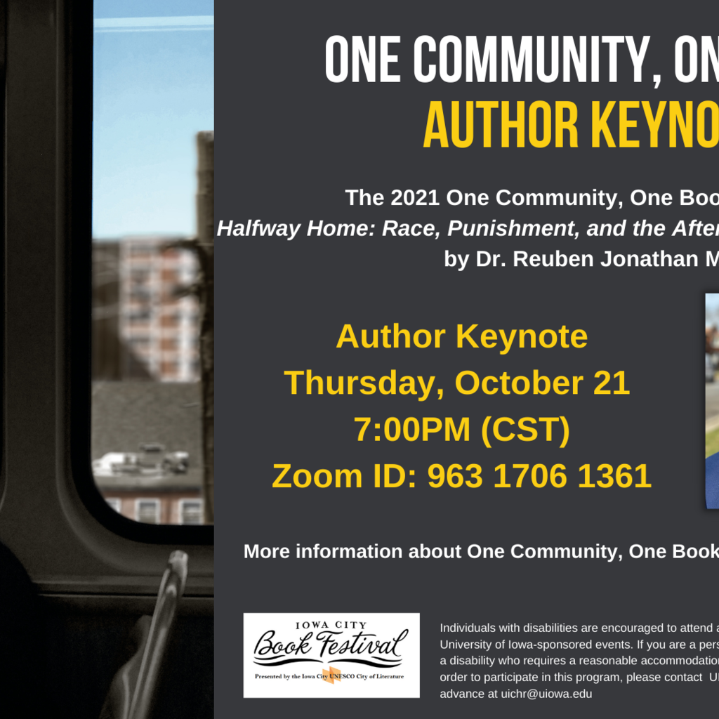 One Community, One Book Author Keynote promotional image