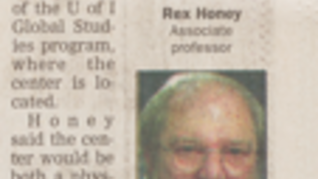 News article proposing a center for human rights