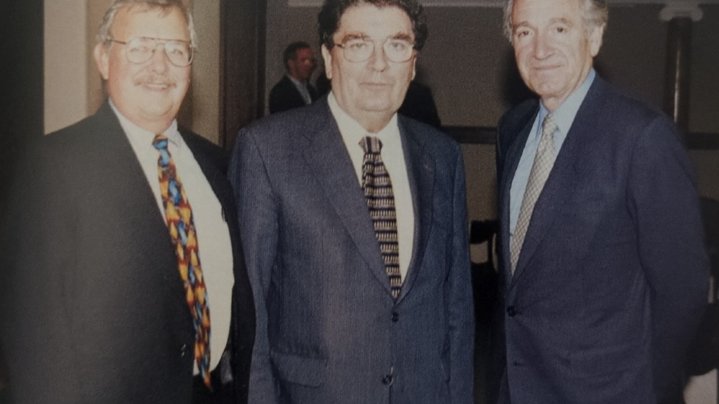 John Hume with Tom Harkin and Bill Hines