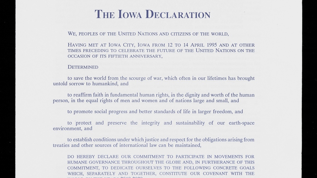 Iowa Declaration
