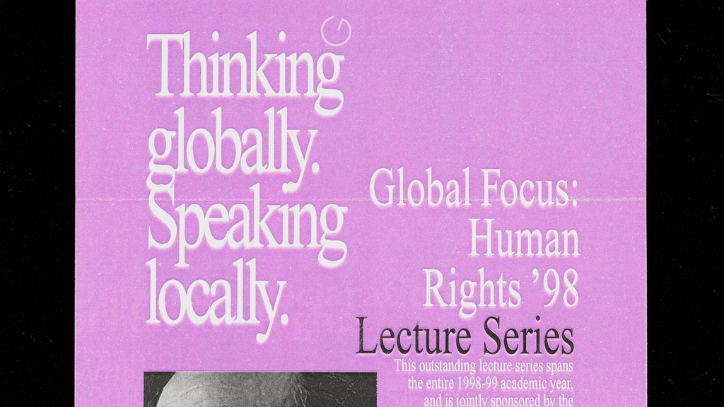 Elie Wiesel event poster